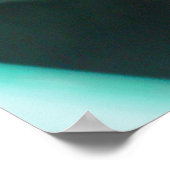 Sluiten: interieur van de klassieke turkooise 1950 poster (Hoek)