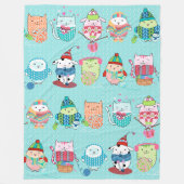 Sluiten Knit Fleece Blanket, groot (Voorkant)