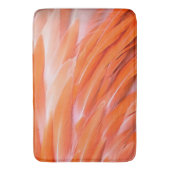 Sluiten Koraal en Roze Artistieke Flamingo Feather Badmat (Voorkant Verticaal)