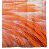 Sluiten Koraal en Roze Artistieke Flamingo Feather Douchegordijn (Voorkant)