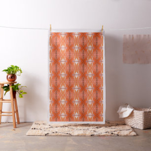 Sluiten Koraal en Roze Artistieke Flamingo Feather Stof