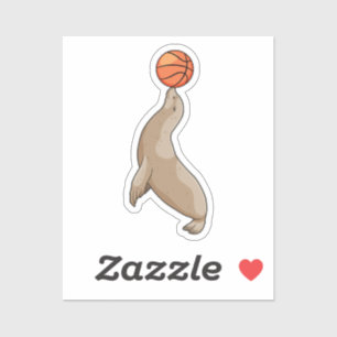 Sluiten met Basketball Sticker