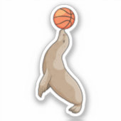 Sluiten met Basketball Sticker (Voorkant)