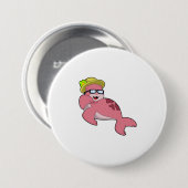 Sluiten met Glasses.PNG Ronde Button 7,6 Cm (Voorkant /achterkant)