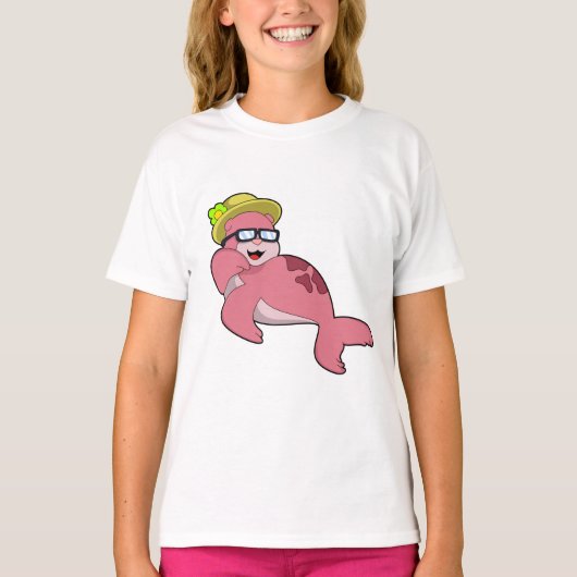 Sluiten met Glasses.PNG T-shirt (Voorkant)