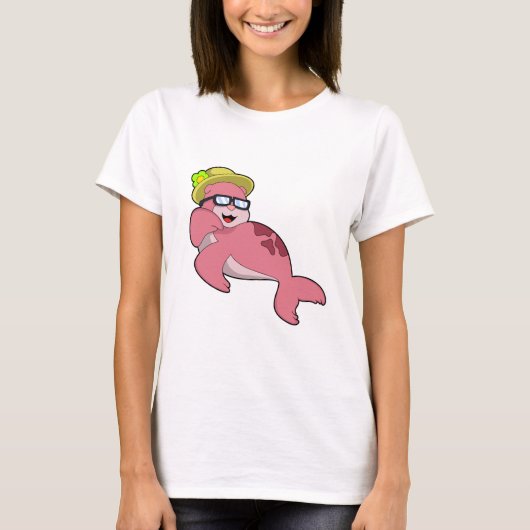 Sluiten met Glasses.PNG T-shirt (Voorkant)