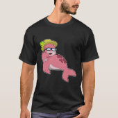 Sluiten met Glasses.PNG T-shirt (Voorkant)