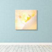 Sluiten orchidee macro stunnel canvas afdruk (Insitu (Houten vloer))