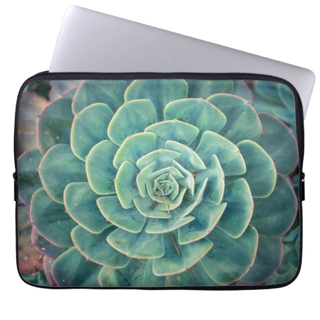 Sluiten Succulent Laptop Sleeve (Voorkant)