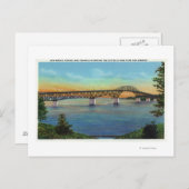 Sluiten Uitzicht van de Nieuwe Brug Briefkaart (Voorkant / Achterkant)