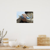 Sluiten uitzicht van een soldaat die een munitie k poster (Keuken)