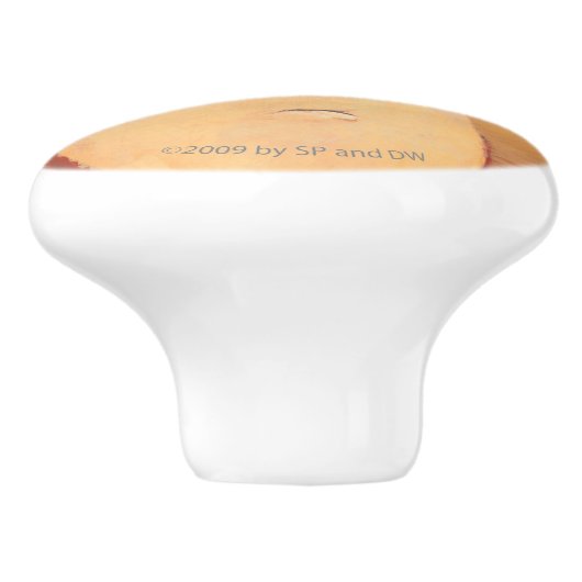 Sluiten van Big Brown Beer Keramische Knop (Zijkant)