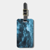 Sluiten van blauw ijs, IJsland Bagagelabel (Voorkant verticaal)