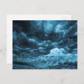 Sluiten van blauw ijs, IJsland Briefkaart (Voorkant / Achterkant)