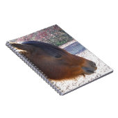 Sluiten van bruin paard, Little Brown Pony Notitieboek (Rechterzijde)
