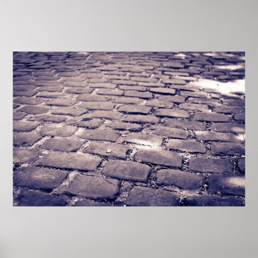 Sluiten van Cobblestone Street Poster (Voorkant)