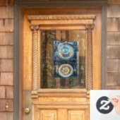Sluiten van de Astronomische klok in Praag Raamsticker (Huis Deur)