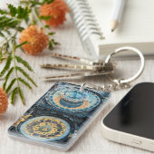 Sluiten van de Astronomische klok in Praag Sleutelhanger (Voorkant Rechts)