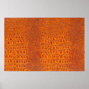 Sluiten van een bruine,  ledertextuur met een rept poster