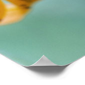 Sluiten van een gele Lily Poster (Hoek)