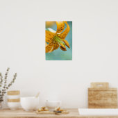 Sluiten van een gele Lily Poster (Keuken)