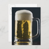 Sluiten van een glas bier briefkaart (Voorkant / Achterkant)