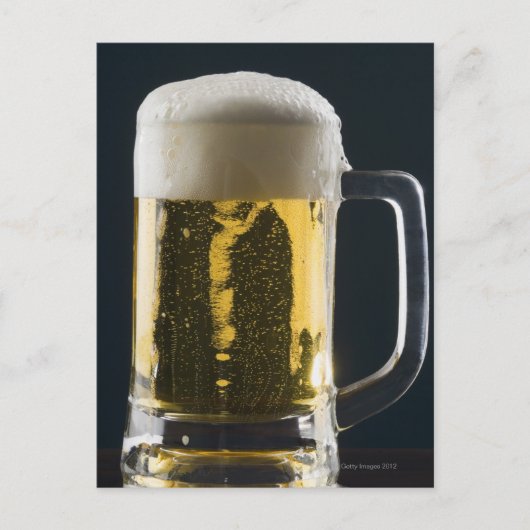 Sluiten van een glas bier briefkaart (Voorkant)