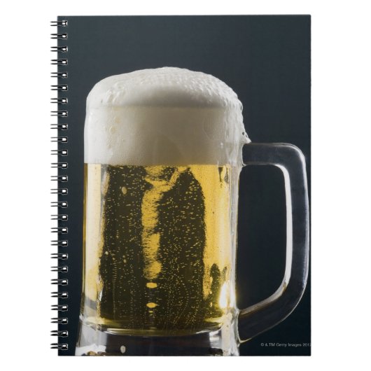 Sluiten van een glas bier notitieboek (Voorkant)