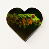 Sluiten van een kikker van de Rode Oogboom #1 Notitieboek (Achterkant)