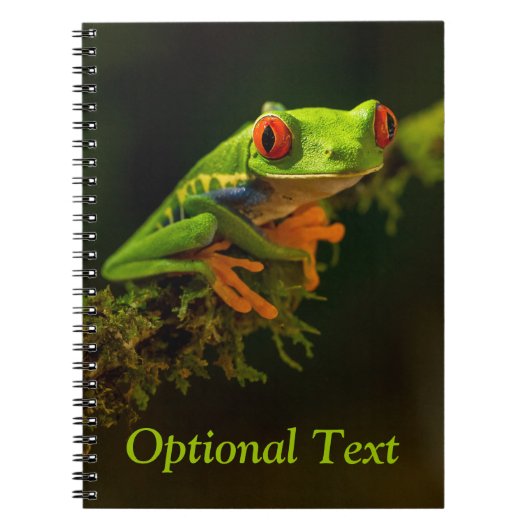 Sluiten van een kikker van de Rode Oogboom #1 Notitieboek (Voorkant)