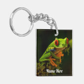 Sluiten van een kikker van de Rode Oogboom #1 Sleutelhanger (Voorkant Links)