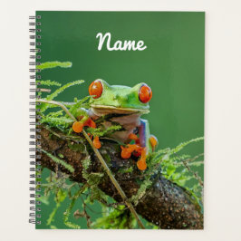 Sluiten van een kikker van de Rode Oogboom Planner
