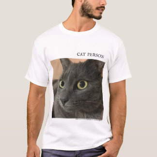 Sluiten van een mooi kattengezicht, voor kattenlie t-shirt