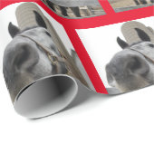 Sluiten van een paard cadeaupapier (Rol Hoek)