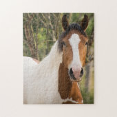Sluiten van een Paard van de Verf Legpuzzel (Verticaal)
