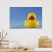 Sluiten van een rubbereend poster (Keuken)