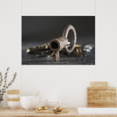 Sluiten van een sleutel in een zeer belangrijke ri poster (Keuken)