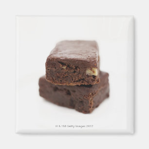 Sluiten van een stapel van twee chocoladebladeren  magneet