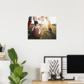 Sluiten van het centrum van het football voorberei poster (Thuiskantoor)