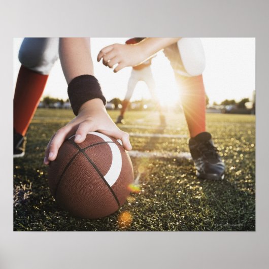 Sluiten van het centrum van het football voorberei poster (Voorkant)