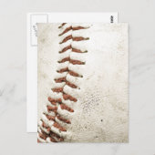 Sluiten van honkbal briefkaart (Voorkant / Achterkant)