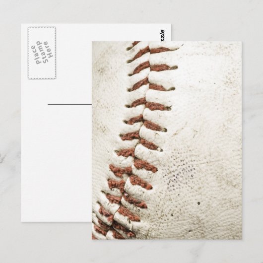 Sluiten van honkbal briefkaart (Voorkant / Achterkant)