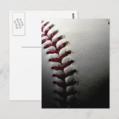 Sluiten van honkbal briefkaart (Voorkant / Achterkant)