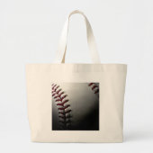 Sluiten van honkbal grote tote bag (Voorkant)