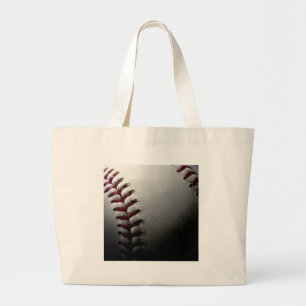 Sluiten van honkbal grote tote bag