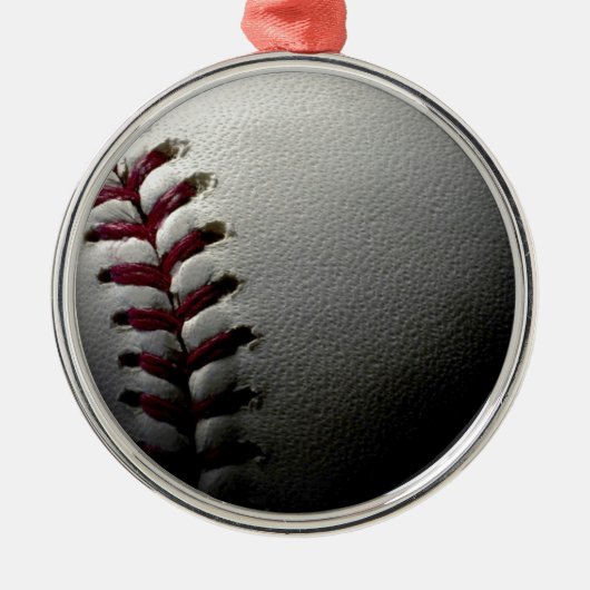 Sluiten van honkbal metalen ornament (Voorkant)