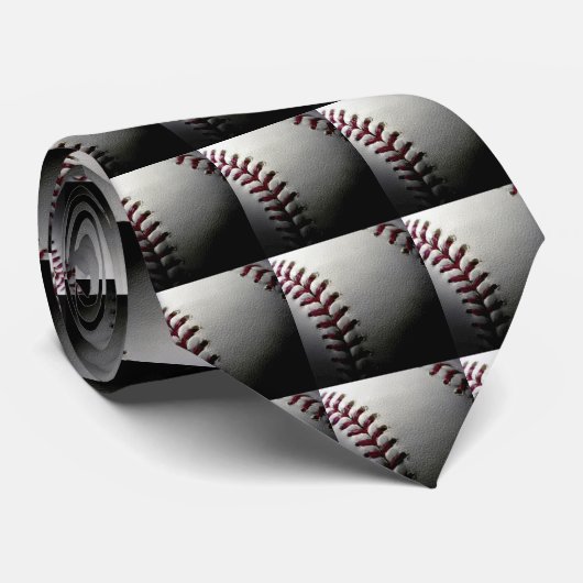 Sluiten van honkbal stropdas (Opgerold)