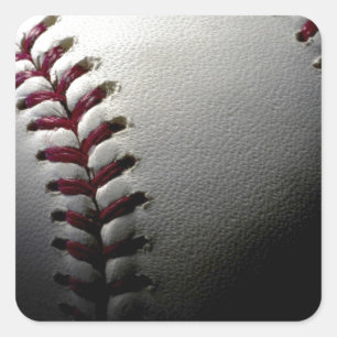 Sluiten van honkbal vierkante sticker