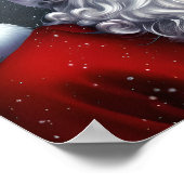 Sluiten van kerstman poster (Hoek)