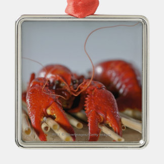 Sluiten van krab op stokken metalen ornament